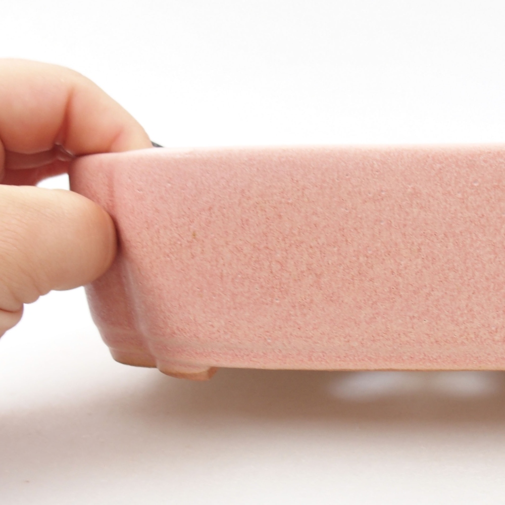 Bonsaischaal van keramiek 22 x 17 x 5 cm, groen