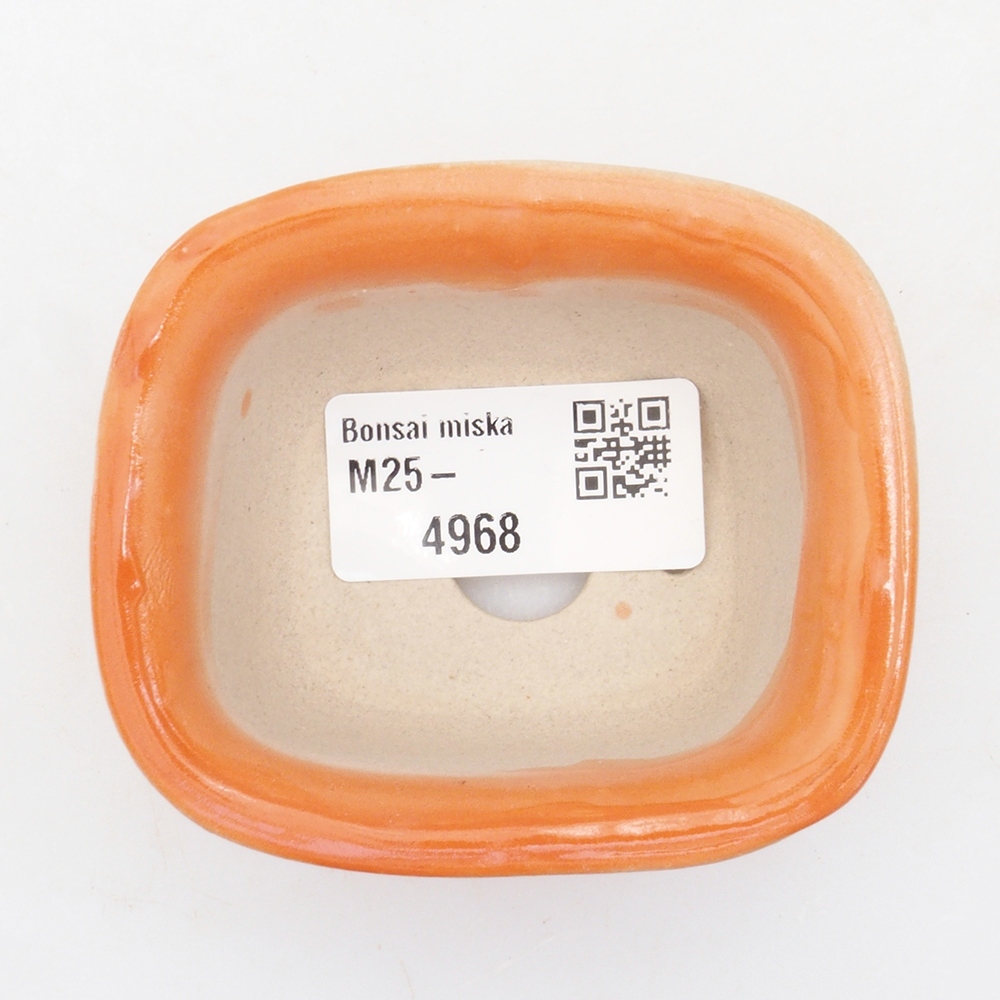 Mini bonsaischaal 7 x 6 x 3,5 cm, oranje
