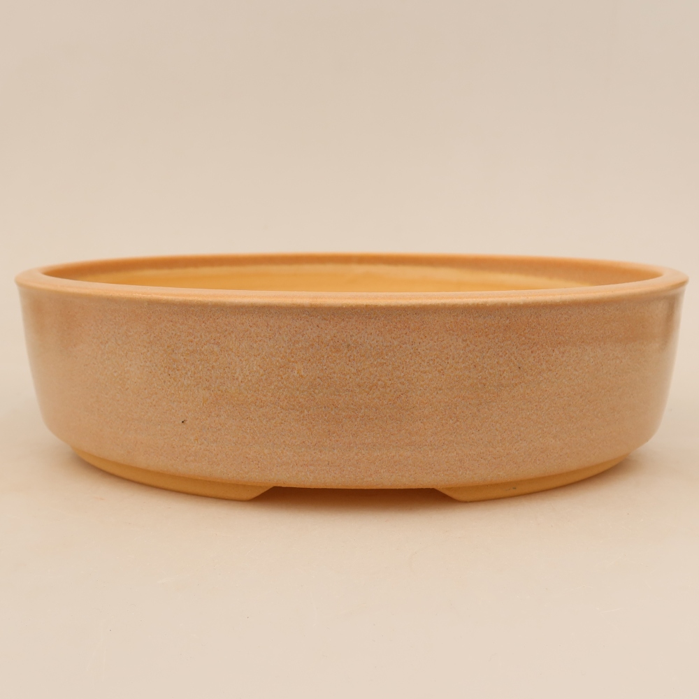 Keramische bonsaipot 26 x 26 x 6,5 cm, kleur beige
