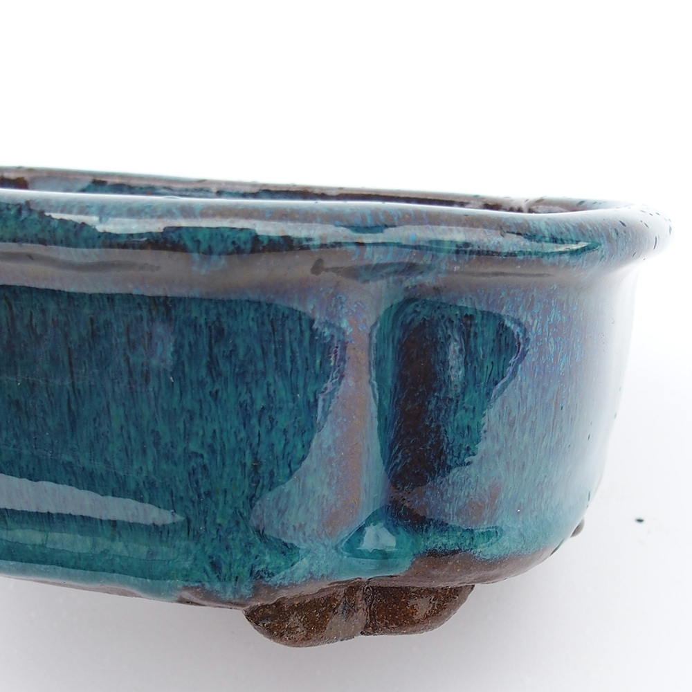 Kom 16 x 13 x 5,5 cm blauwgroen