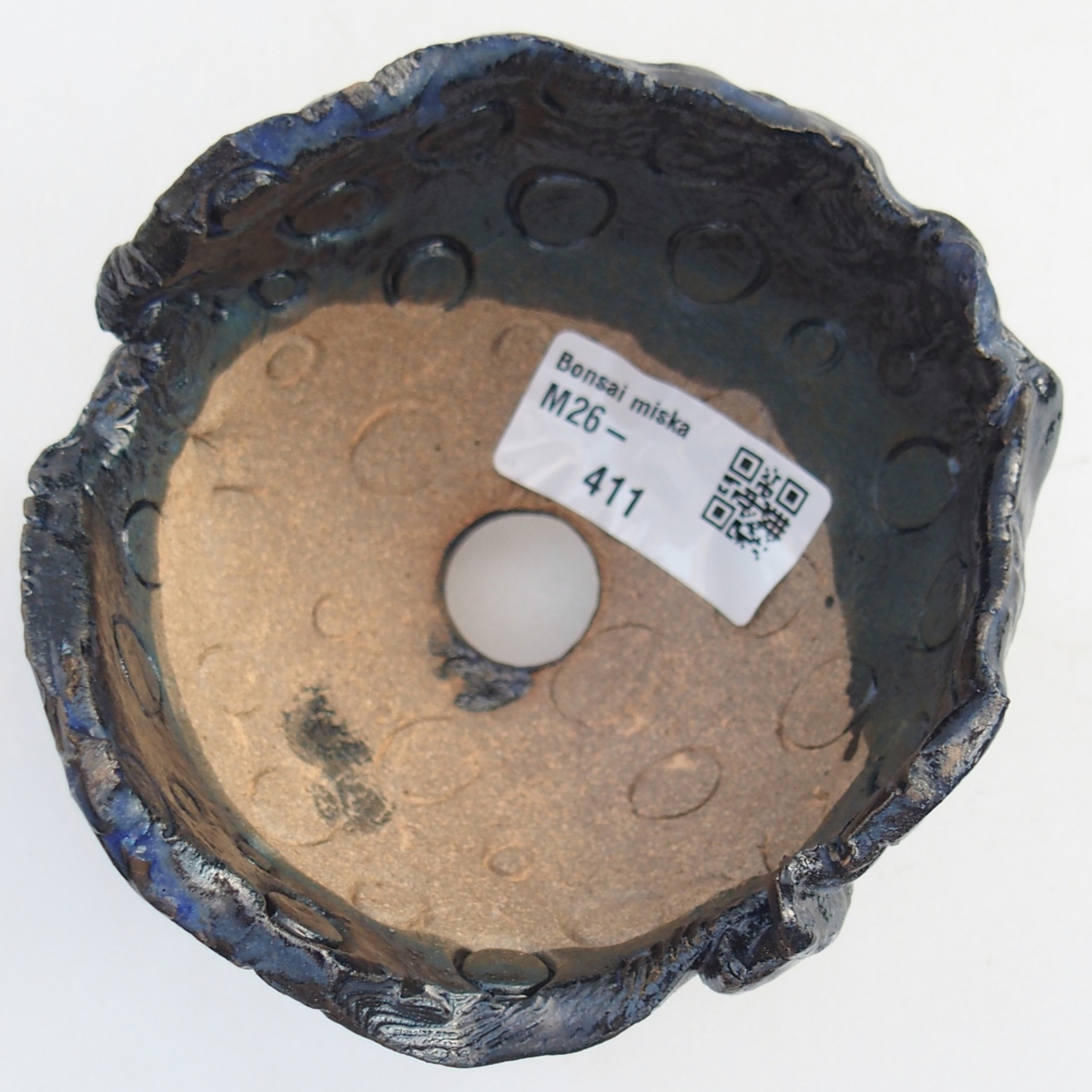 Keramisch Schelp 10 x 9,5 x 8 cm , kleur blauw