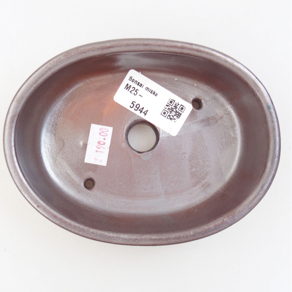 Bonsaischaal van keramiek 22 x 17 x 5 cm, groen