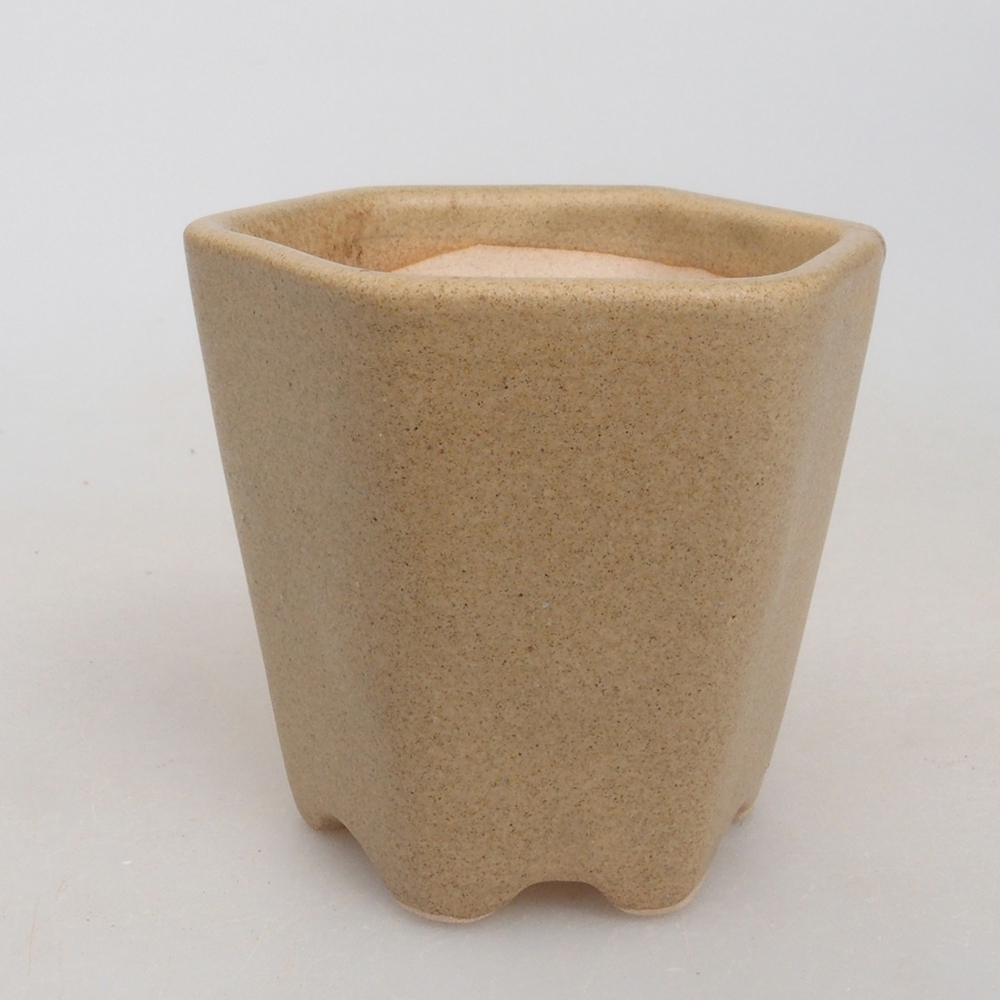 Mini bonsaischaal 5 x 5 x 5 cm, bruin