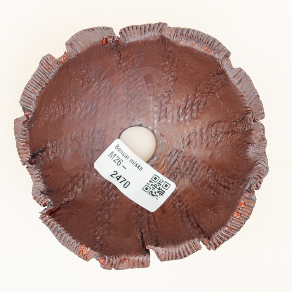 Keramische schaal  10,5 x 10,5 x 6,5 cm, metaalachtige kleur