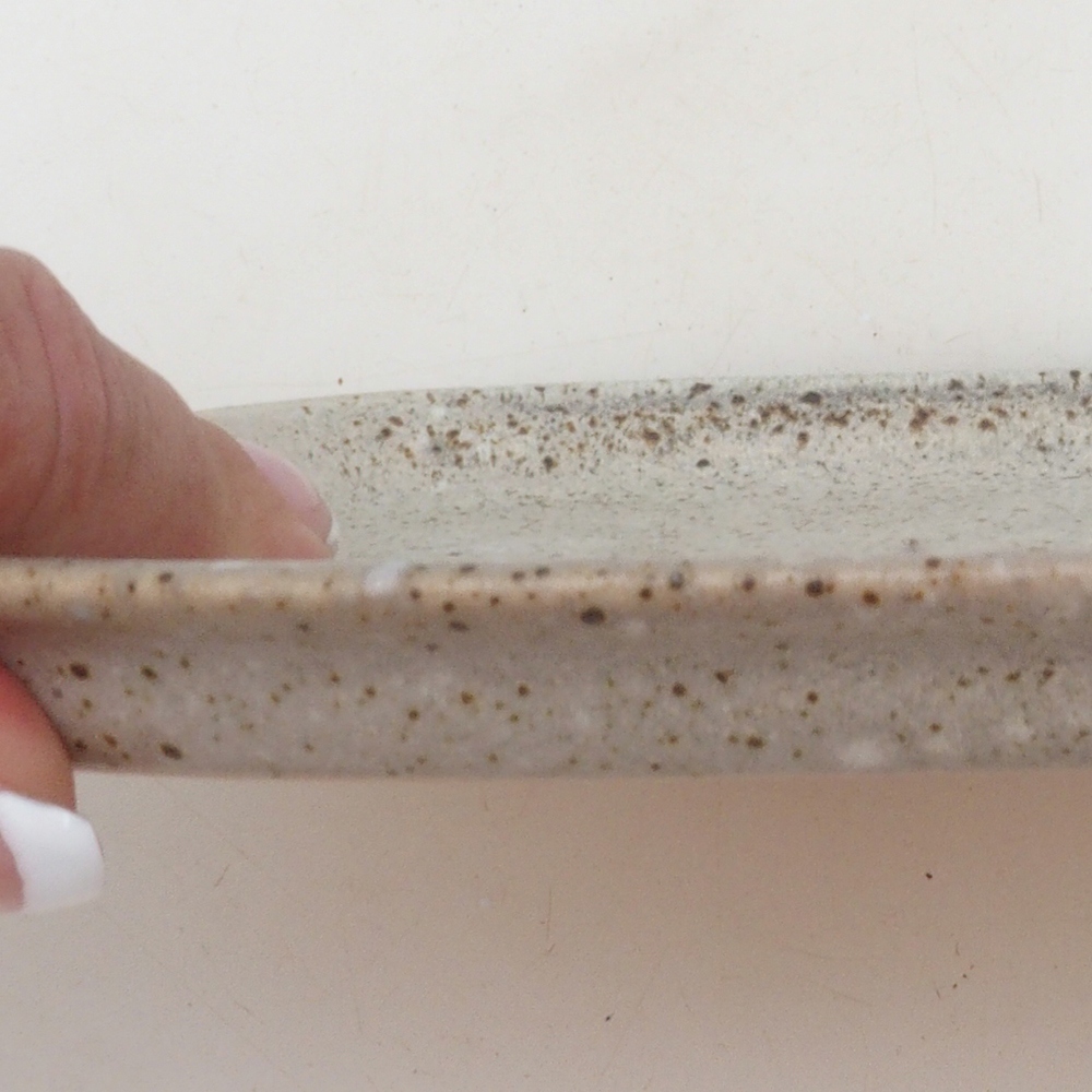 Keramische schotel H02 - 17,5 x 12 x 1 cm - beige