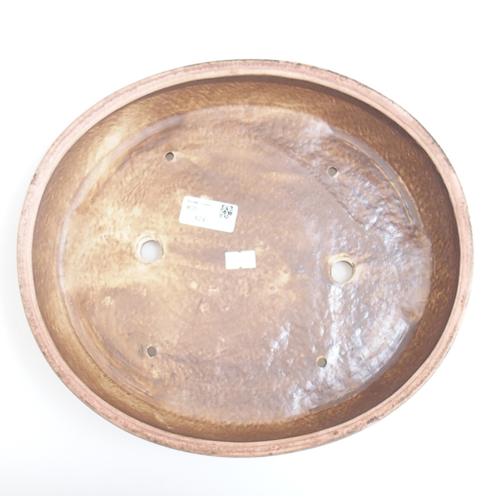 Bonsaischaal van keramiek 31 x 26,5 x 6 cm, roze