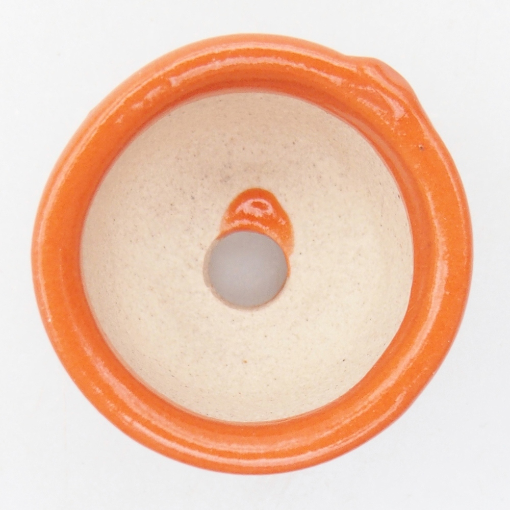 Mini bonsaischaal 3 x 3 x 1,5 cm, oranje