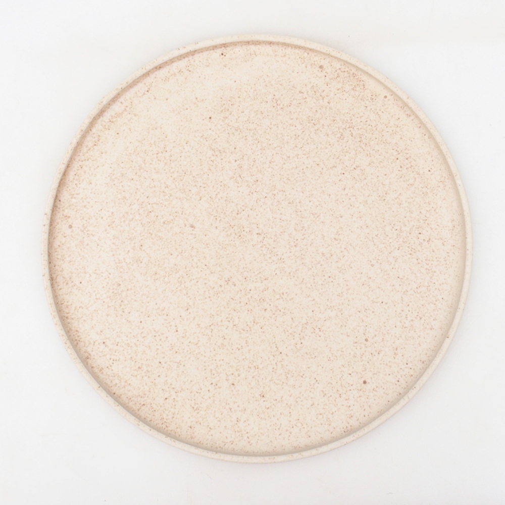 Ronde Bonsai Console D7-L - 28 x 28 x 1,5 cm - beige