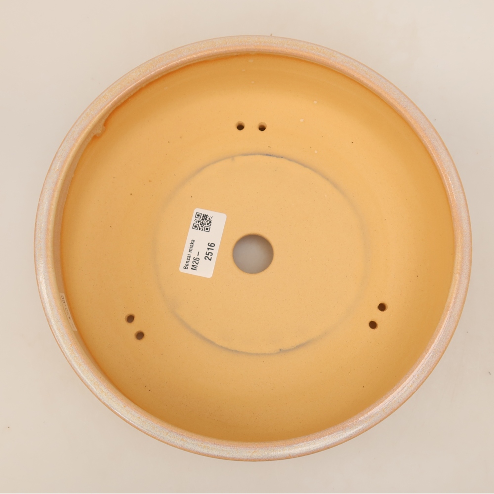 Keramische bonsaipot 23 x 23 x 6 cm, kleur: beige