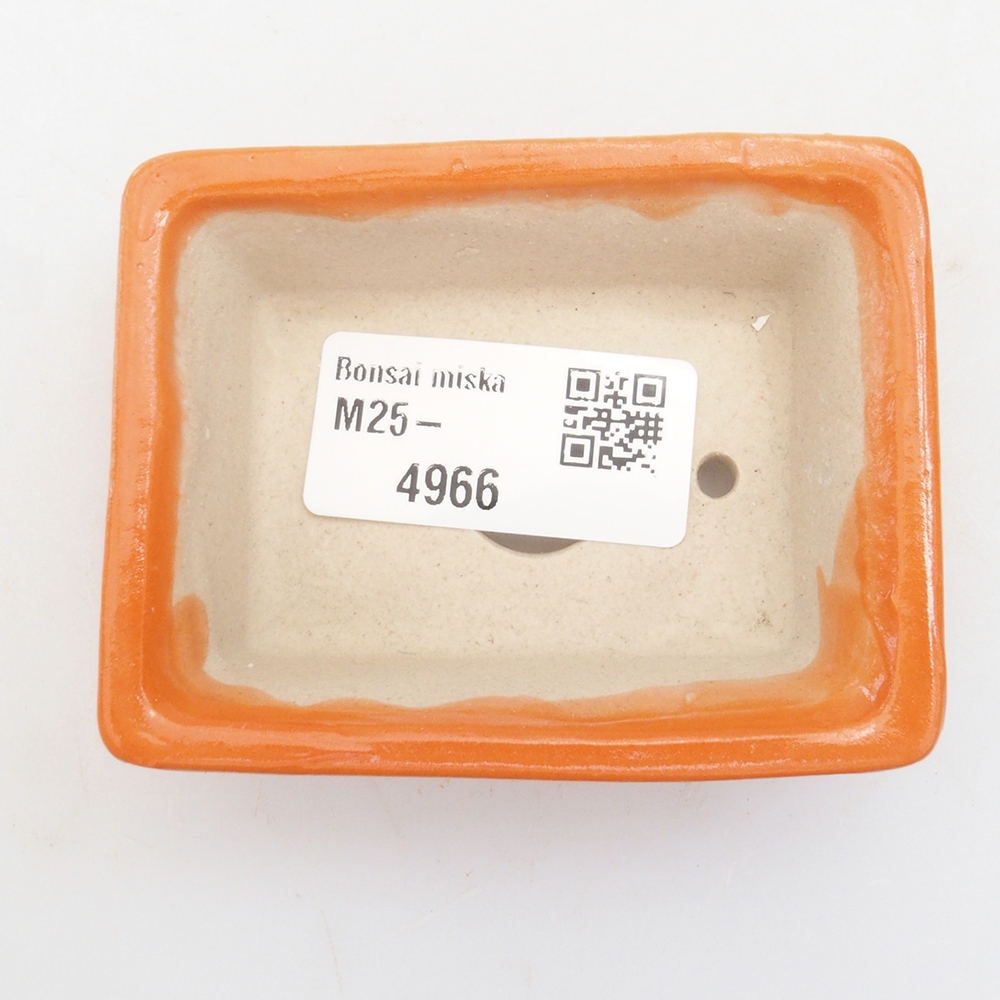 Mini bonsaischaal 7,5 x 6 x 2,5 cm, oranje