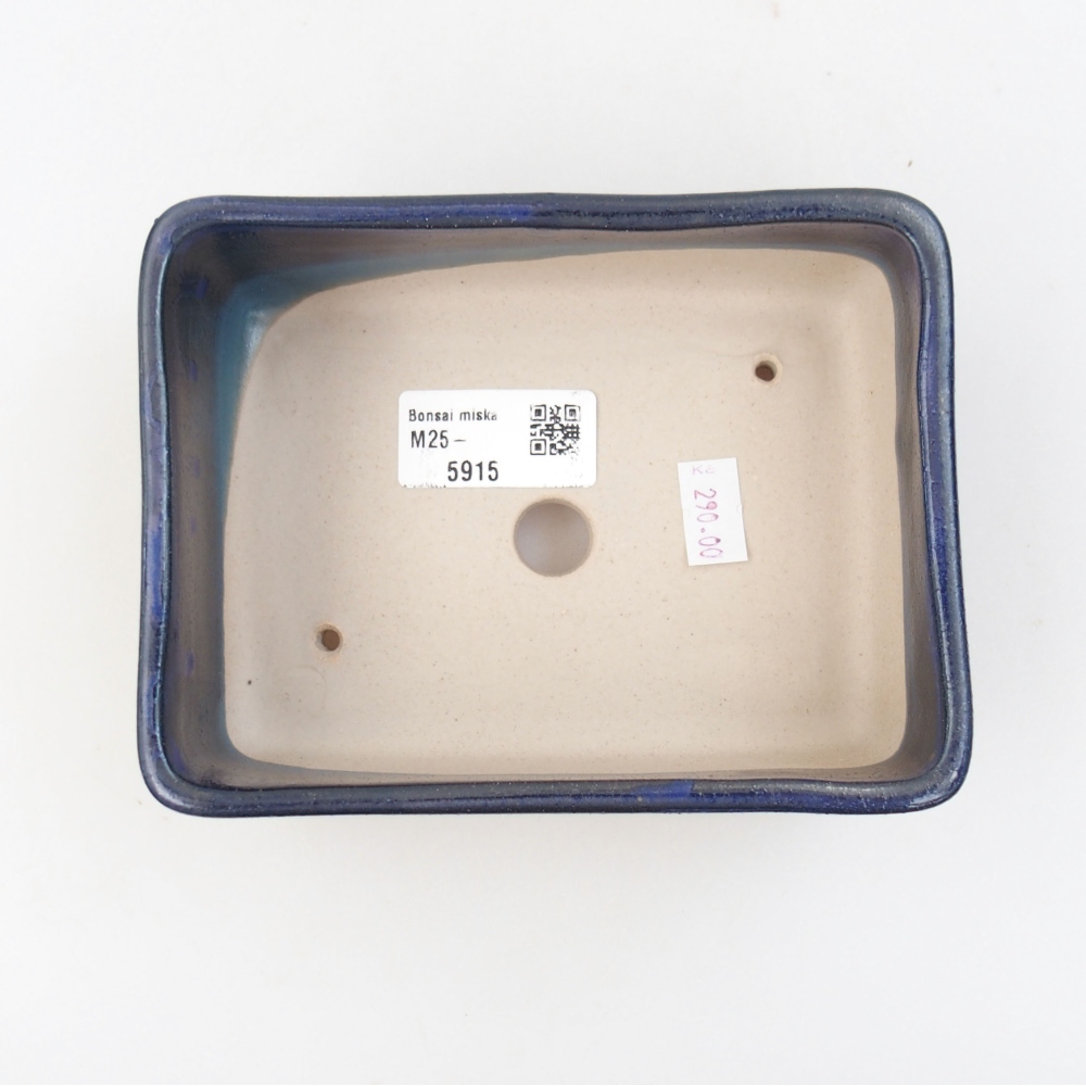 Bonsaischaal van keramiek 22 x 17 x 5 cm, groen