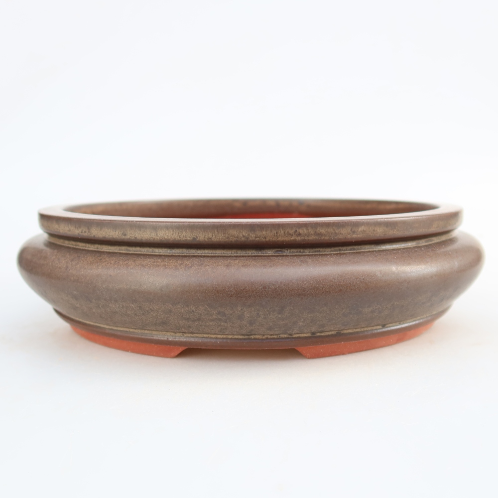 Keramische schaal  23,5 x 23,5 x 7 cm, kleur bruin