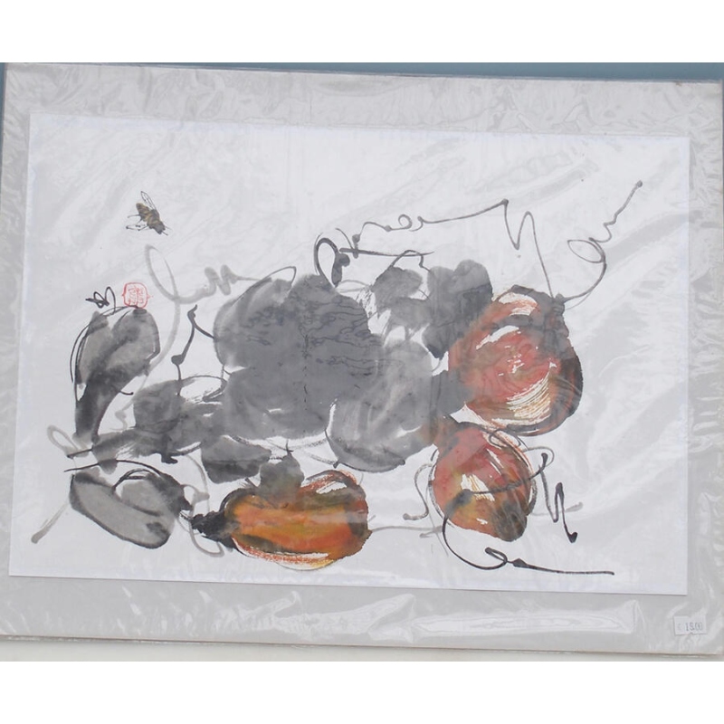 Kalligrafie - fruit en bij