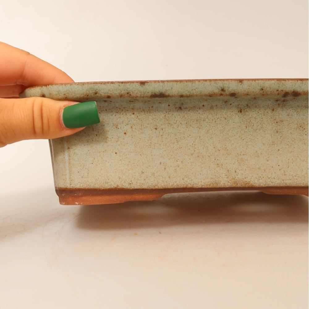 Keramische schaal  20 x 15,5 x 5,5 cm, kleur: beige