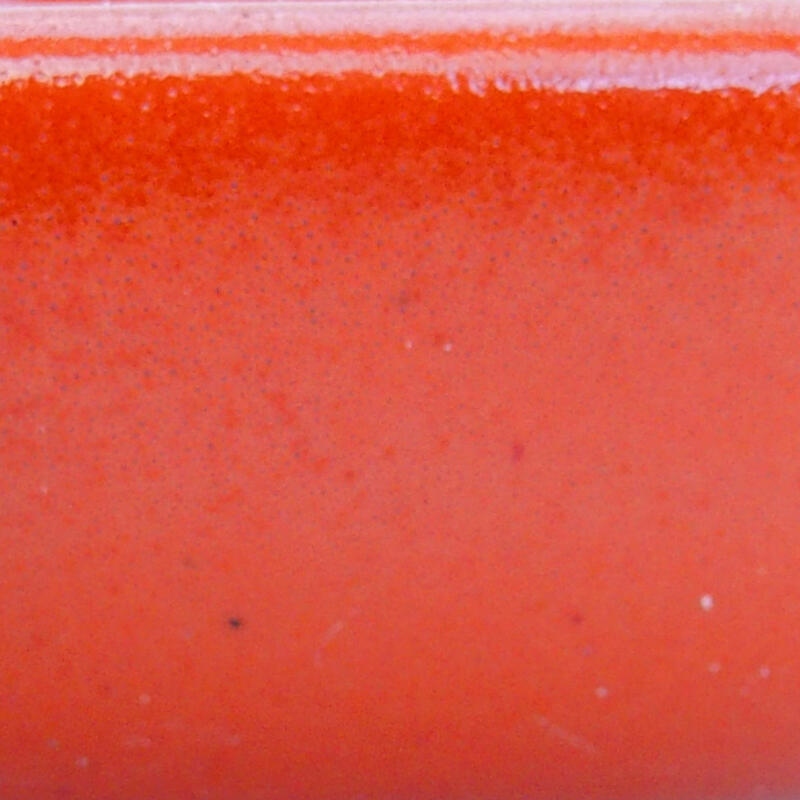 Bonsaischaal van keramiek 10,5 x 9 x 3,5 cm, oranje