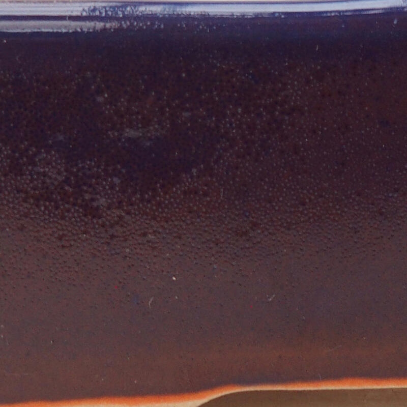 Bonsaischaal van keramiek 10 x 7 x 3,5 cm, kleur paars