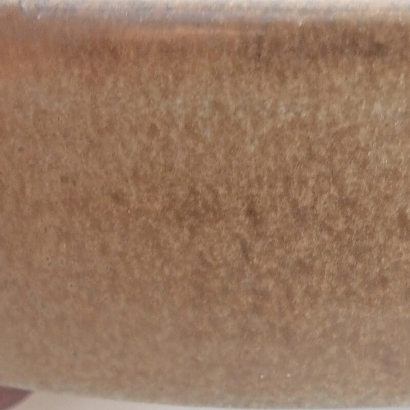 Bonsaischaal van keramiek 11,5 x 10 x 3,5 cm, bruin