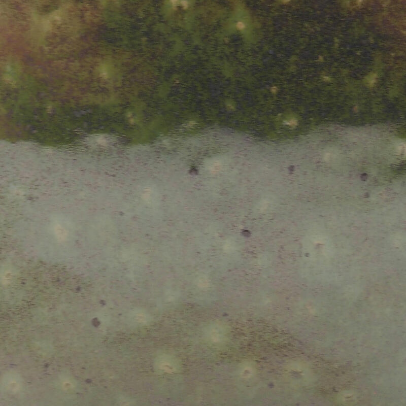 Bonsaischaal van keramiek 11,5 x 11,5 x 9 cm, groen