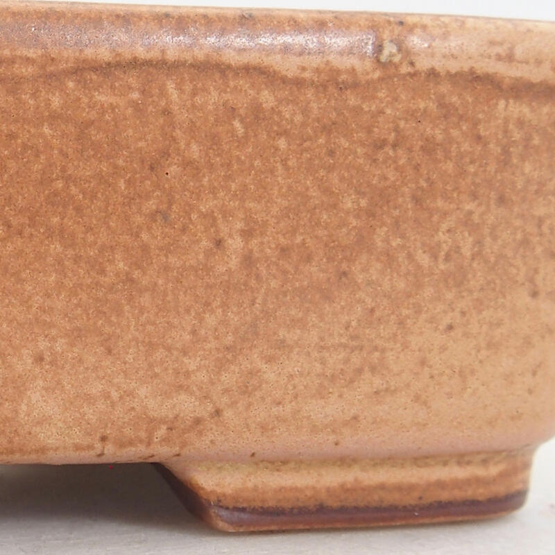 Bonsaischaal van keramiek 12,5 x 10 x 4 cm, roze