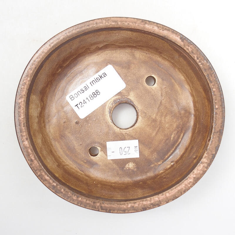 Bonsaischaal van keramiek 12,5 x 12 x 3,5 cm, roze