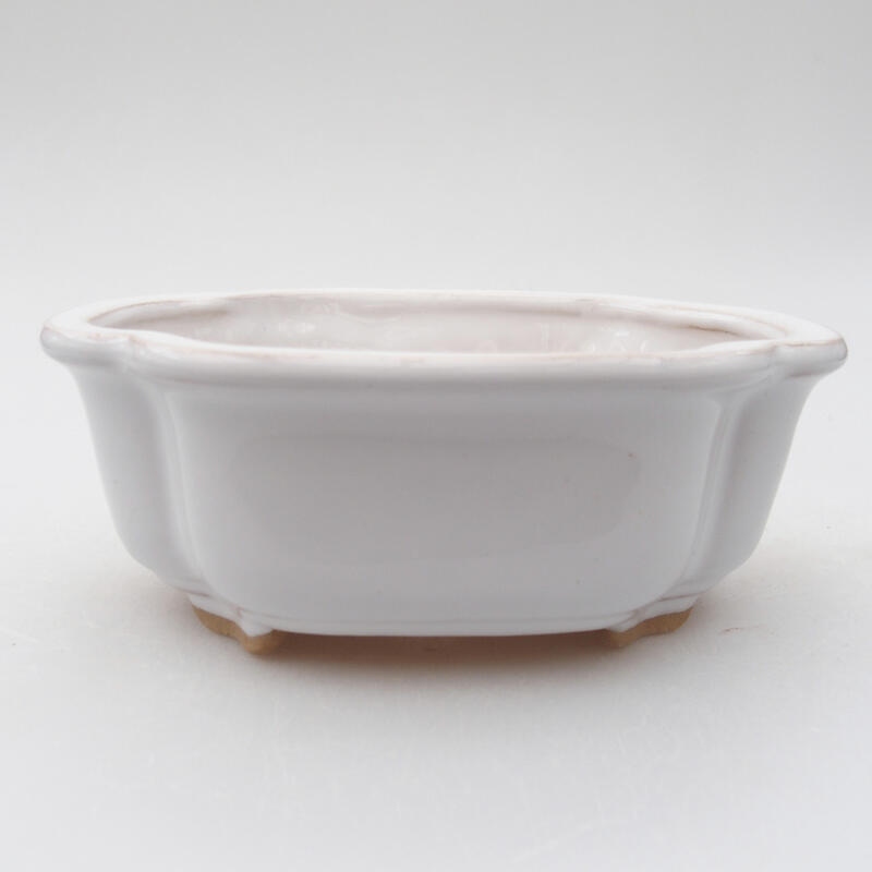 Bonsaischaal van keramiek 12,5 x 9,5 x 5 cm, groen