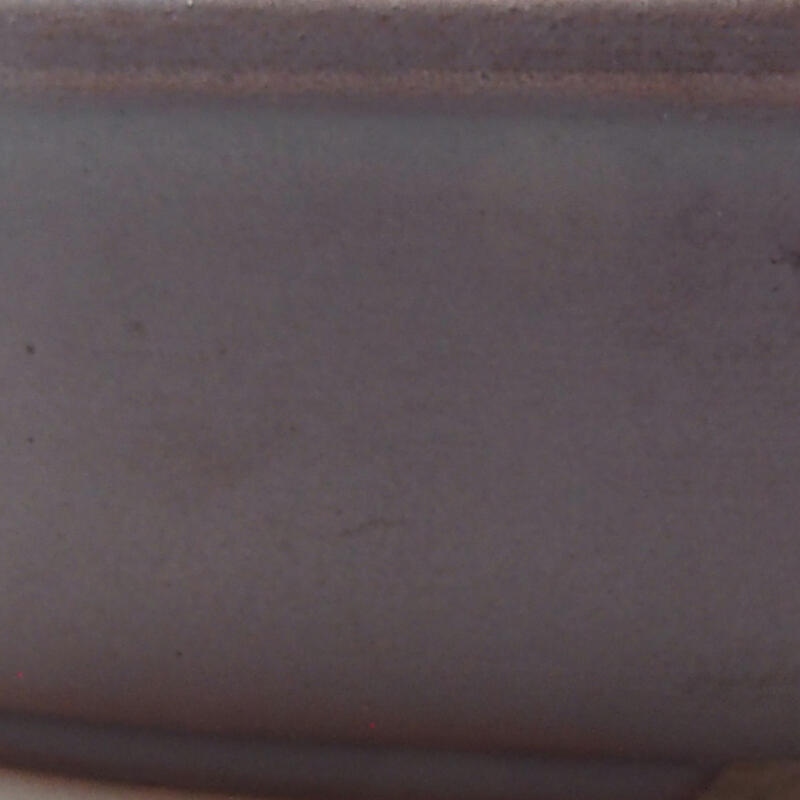 Bonsaischaal van keramiek 12 x 8,5 x 3 cm, metaalkleur