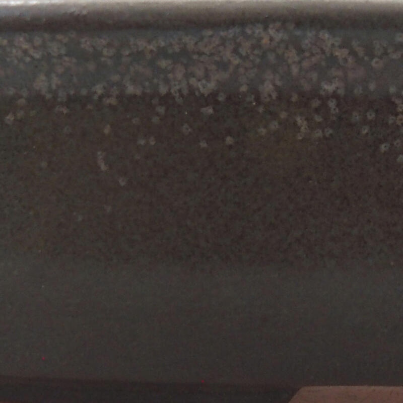 Bonsaischaal van keramiek 12 x 8,5 x 3 cm, grijs