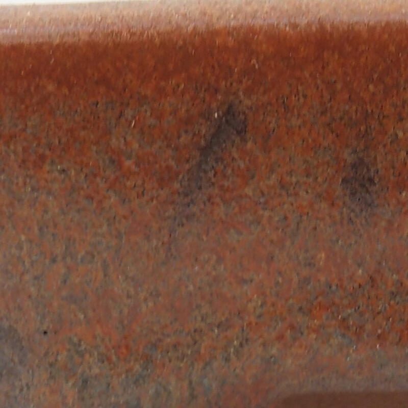 Bonsaischaal van keramiek 12 x 9 x 3 cm, bruin