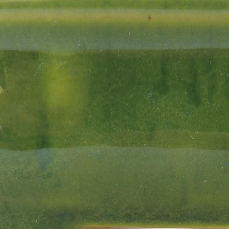 Bonsaischaal van keramiek 12 x 9 x 4,5 cm, groen