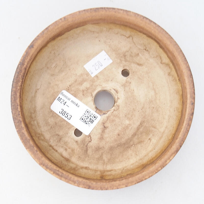 Bonsaischaal van keramiek 13,5 x 13,5 x 4 cm, roze