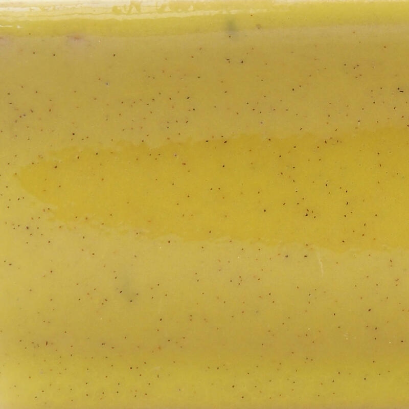 Bonsaischaal van keramiek 13 x 10,5 x 4 cm, geel