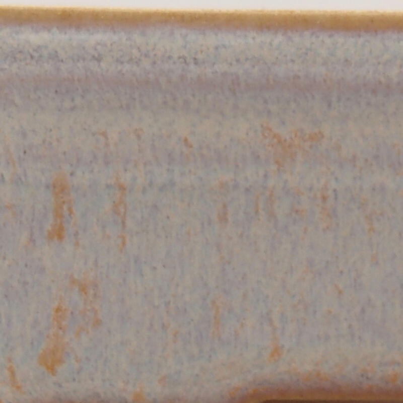 Bonsaischaal van keramiek 13 x 10 x 4 cm, grijs