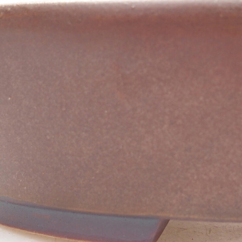 Bonsaischaal van keramiek 13 x 11 x 3,5 cm, bruin