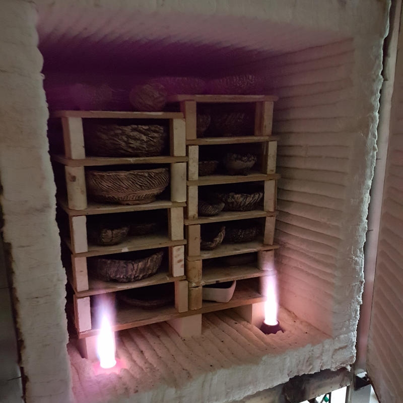 Bonsaischaal van keramiek 13 x 11 x 5 cm, bruin