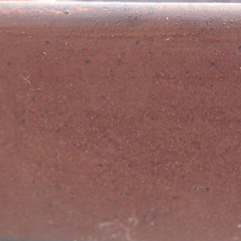 Bonsaischaal van keramiek 13 x 11 x 5 cm, bruin