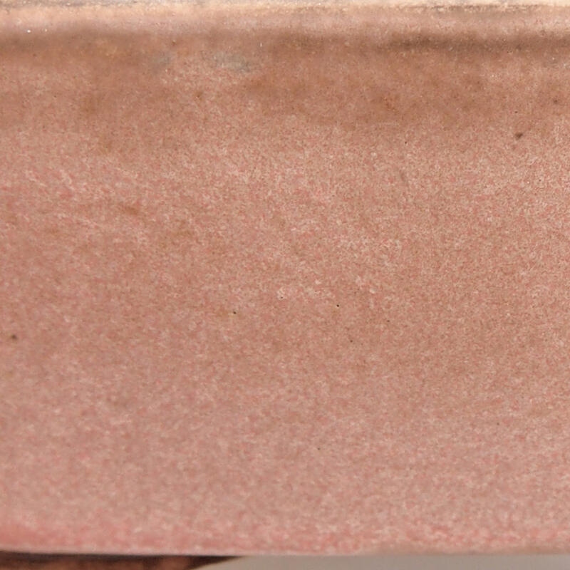 Bonsaischaal van keramiek 13 x 11 x 5 cm, roze