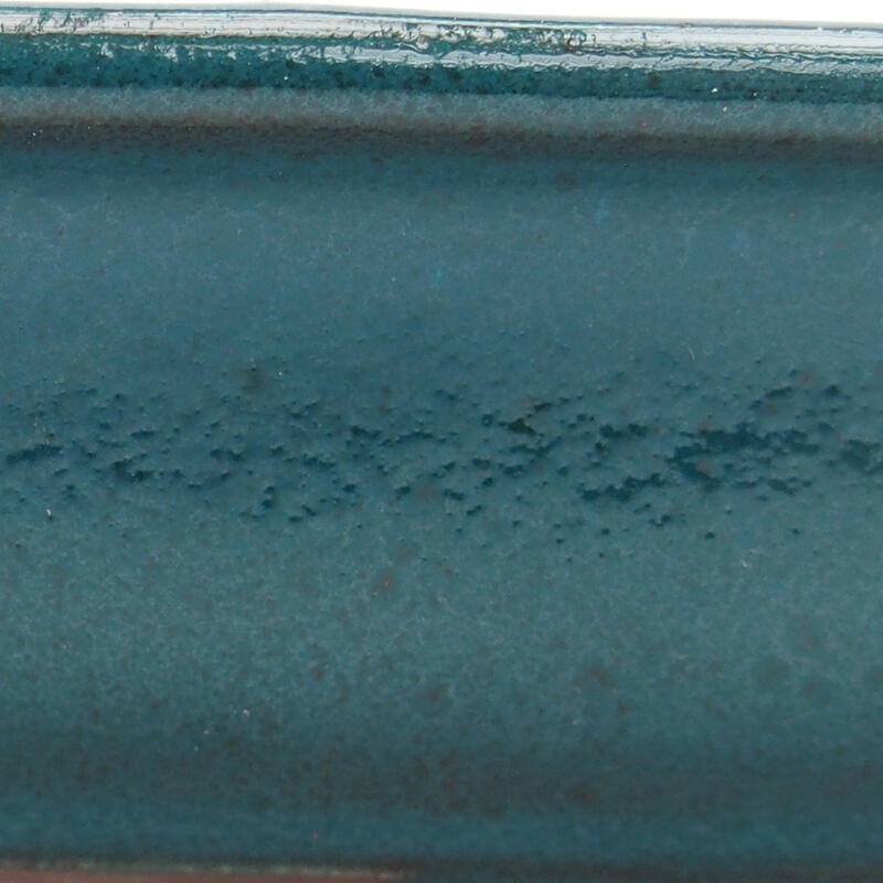 Bonsaischaal van keramiek 14,5 x 10,5 x 4 cm, groen