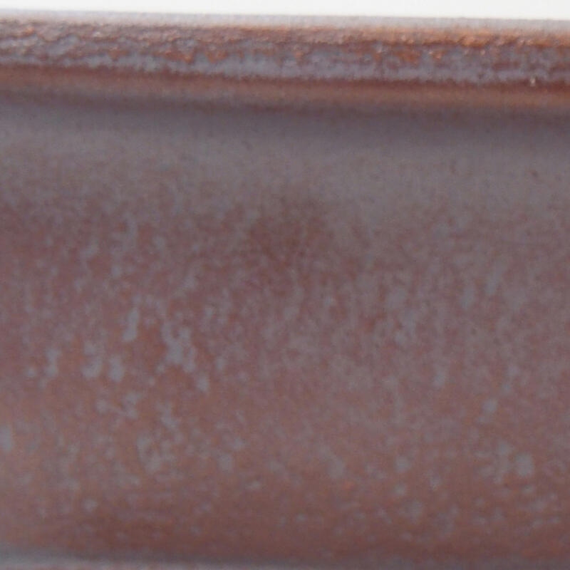 Bonsaischaal van keramiek 14 x 10,5 x 4 cm, metaalkleur