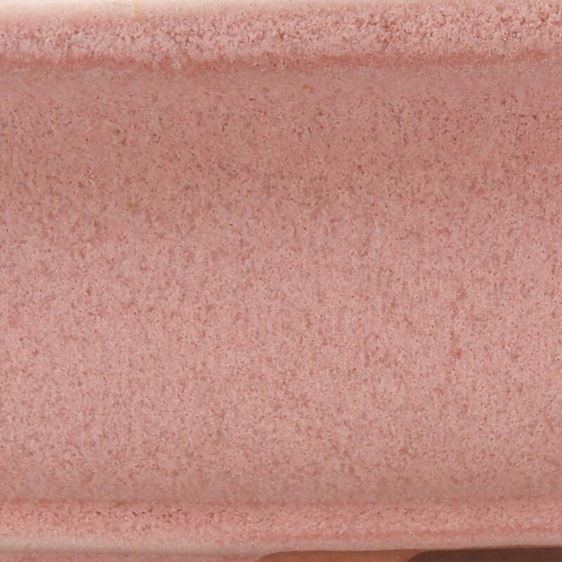 Bonsaischaal van keramiek 14 x 10,5 x 4 cm, roze