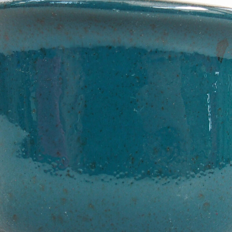 Bonsaischaal van keramiek 14 x 11,5 x 6 cm, groen