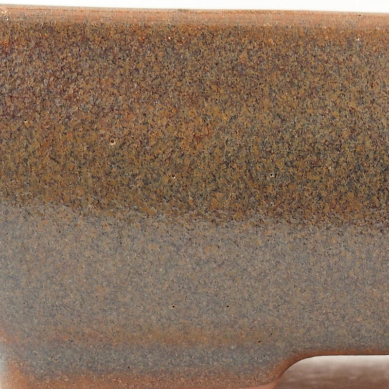 Bonsaischaal van keramiek 14 x 11 x 4 cm, bruin