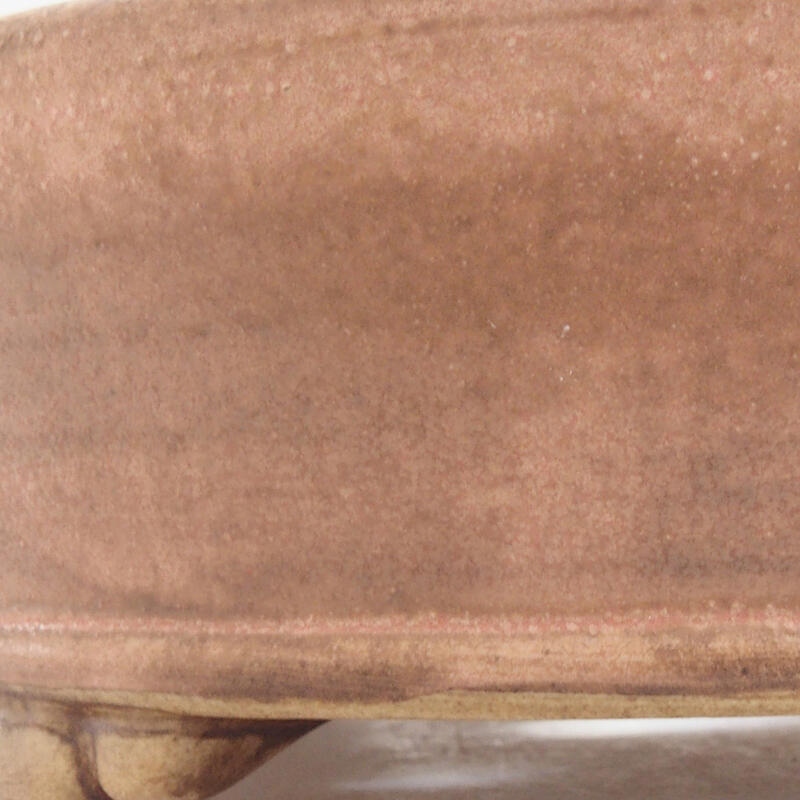 Bonsaischaal van keramiek 15,5 x 15,5 x 5 cm, roze