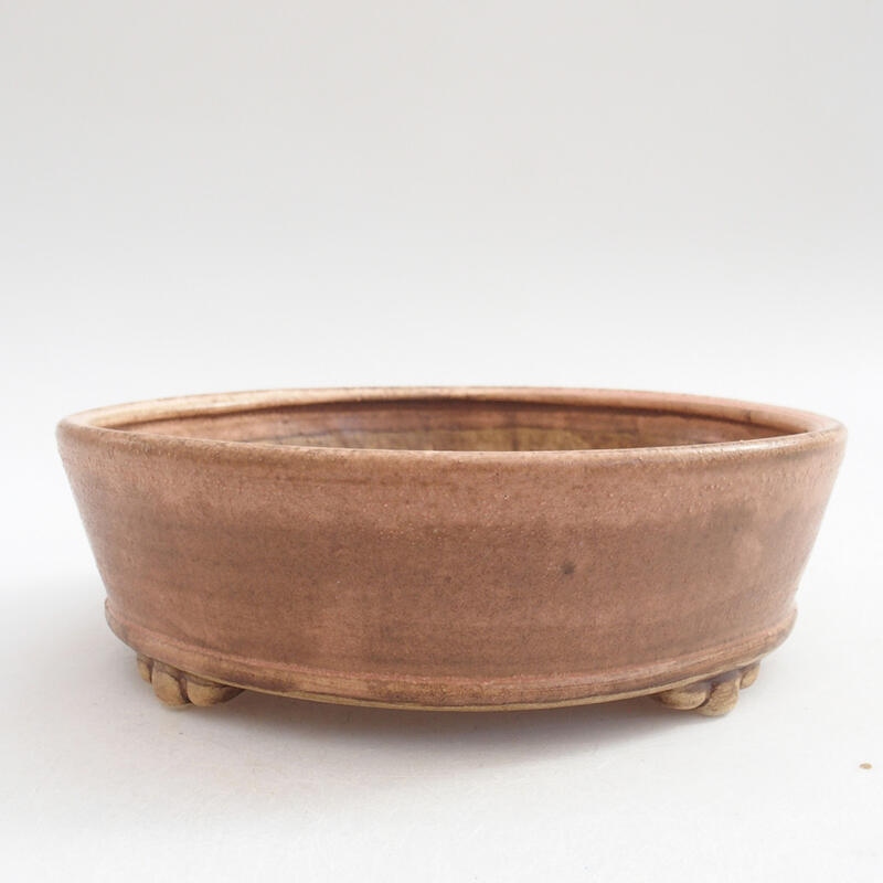 Bonsaischaal van keramiek 15,5 x 15,5 x 5 cm, roze