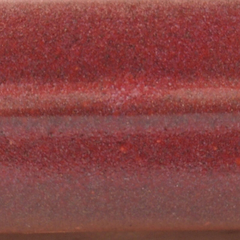 Bonsaischaal van keramiek 15 x 12,5 x 4,5 cm, bordeauxrood