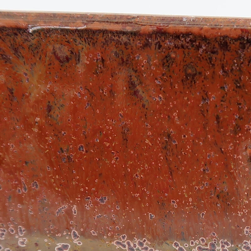 Bonsaischaal van keramiek 15 x 12 x 4 cm, bruin