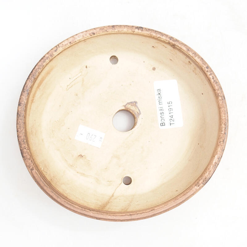 Bonsaischaal van keramiek 15 x 14 x 4 cm, roze