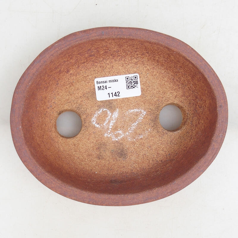 Bonsaischaal van keramiek 16,5 x 14 x 5 cm, metaalkleur