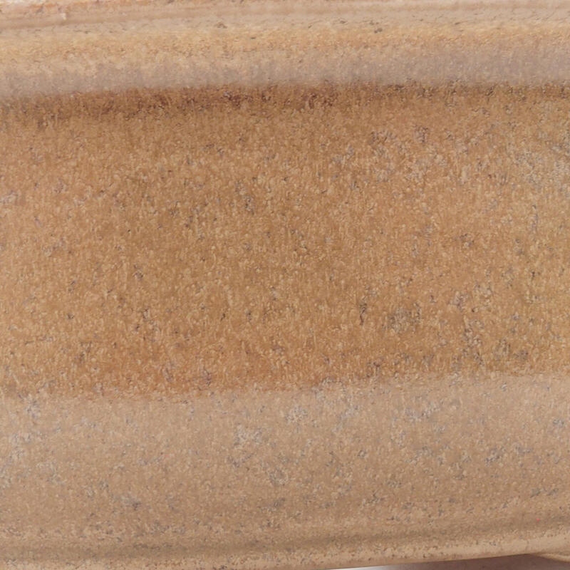 Bonsaischaal van keramiek 16 x 12,5 x 6 cm, kleur beige