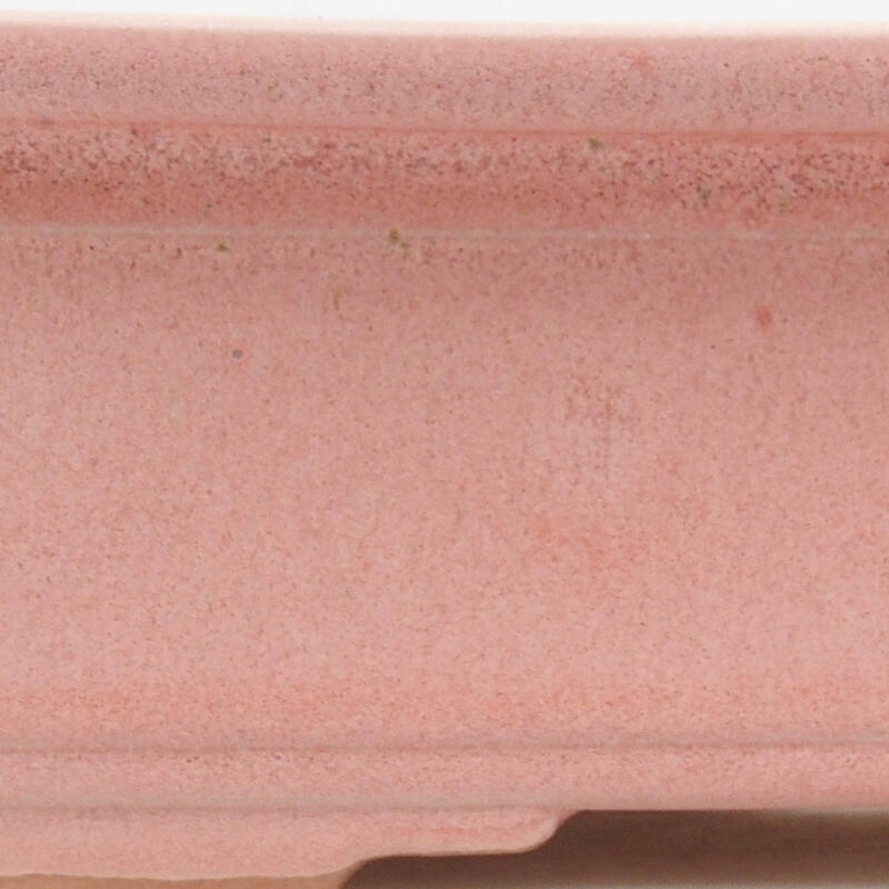 Bonsaischaal van keramiek 16 x 12 x 5,5 cm, roze