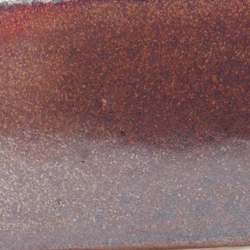 Bonsaischaal van keramiek 16 x 13 x 4,5 cm, bruin